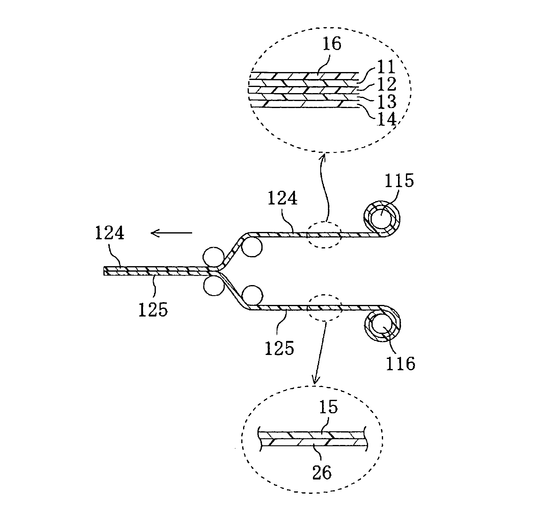 Method of producing elliptically polarizing plate and image display using the elliptically polarizing plate