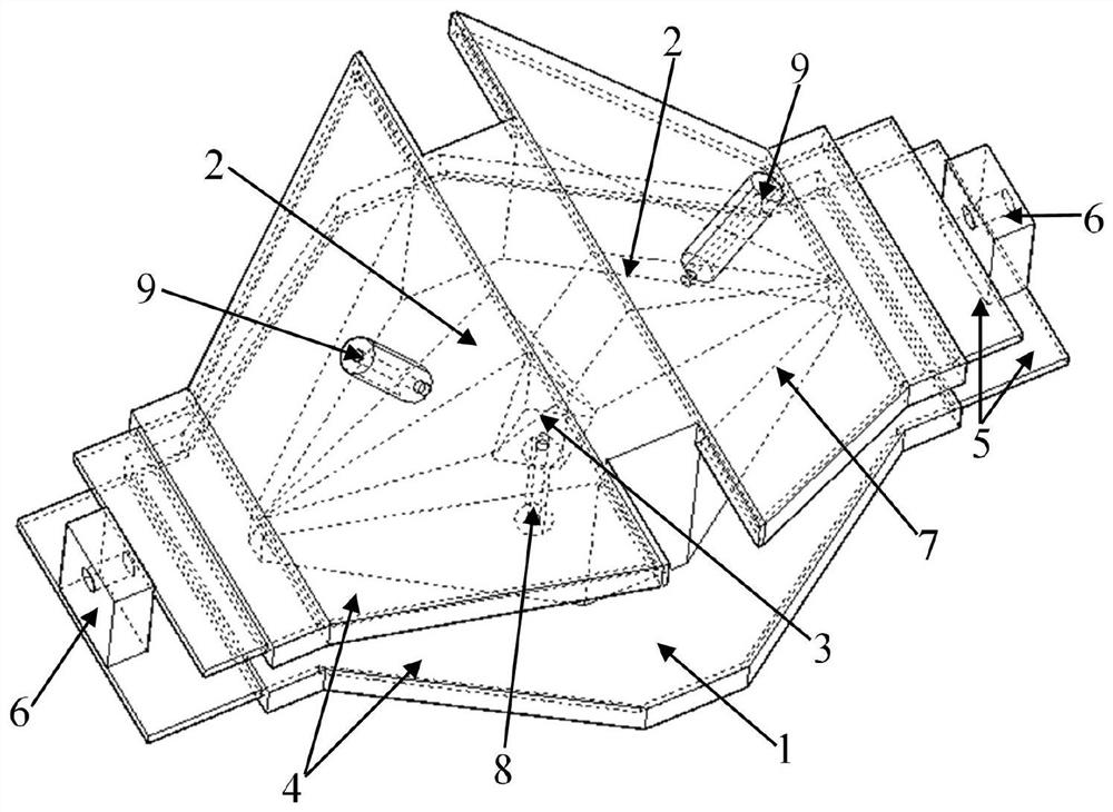 Broadband liquid attenuator based on T-shaped resistance network