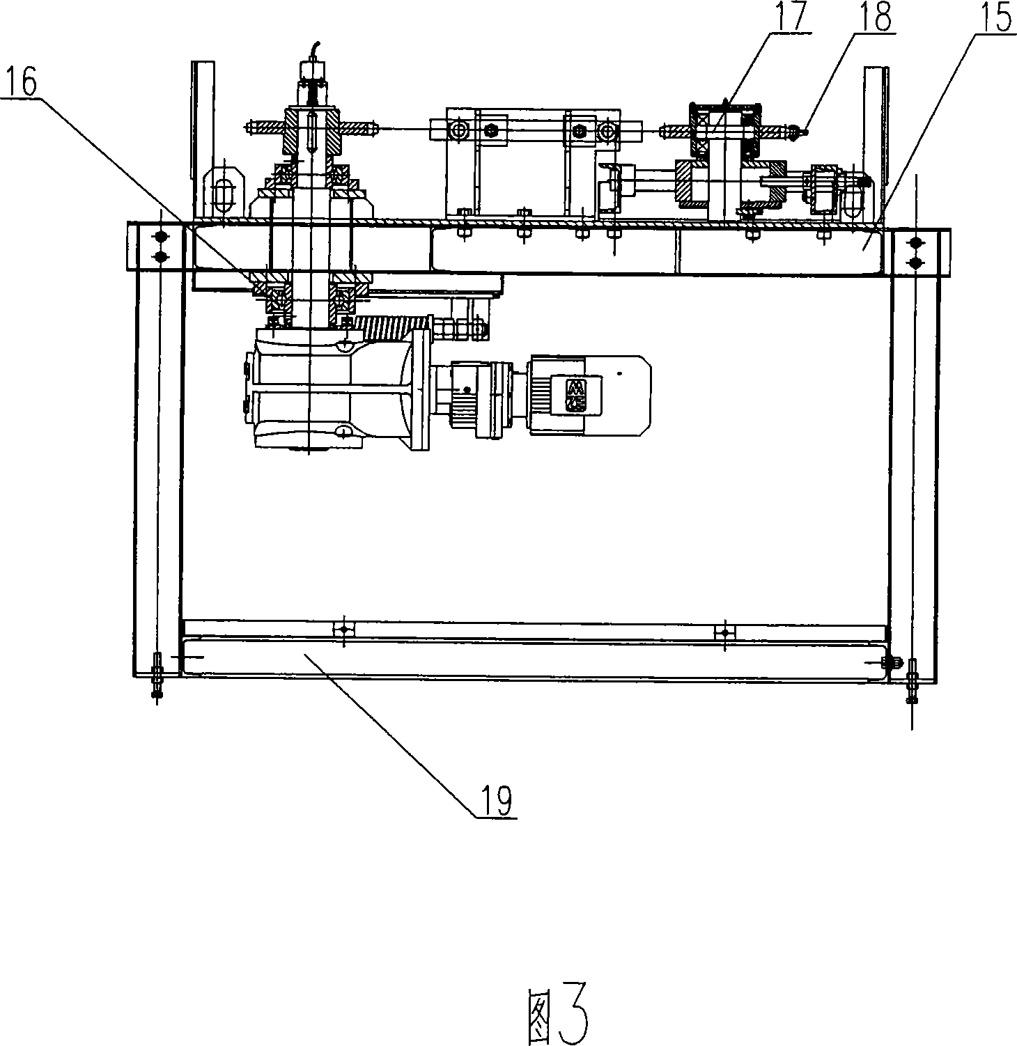 Annular front-rear axle variable stroke type conveying system