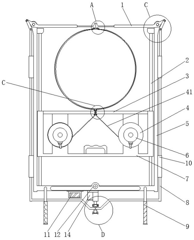 Tree diameter at breast height measuring device