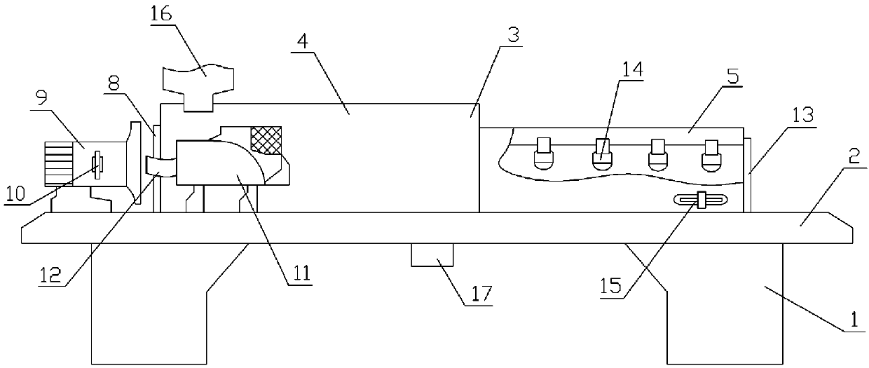 Separation device for food aluminum-plastic bag materials