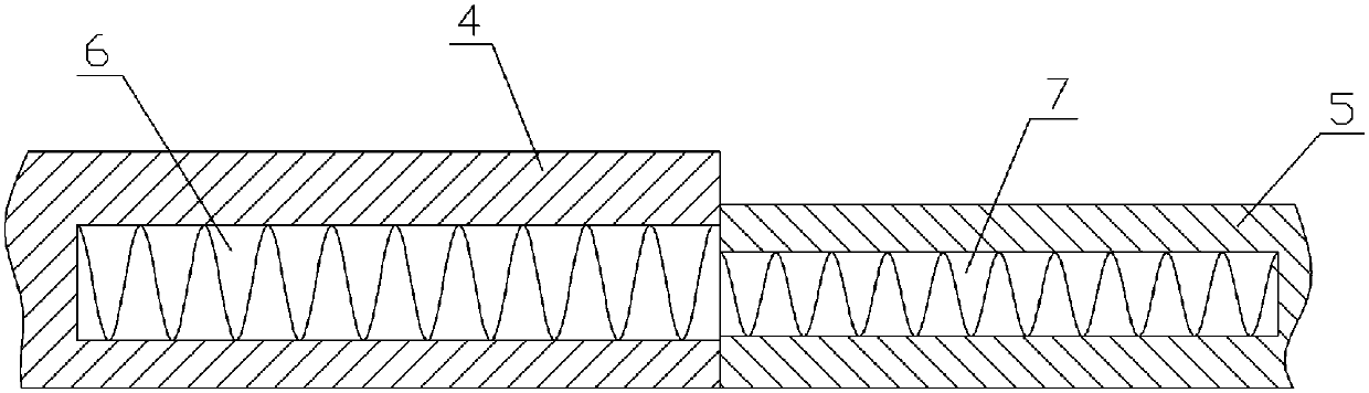 Separation device for food aluminum-plastic bag materials