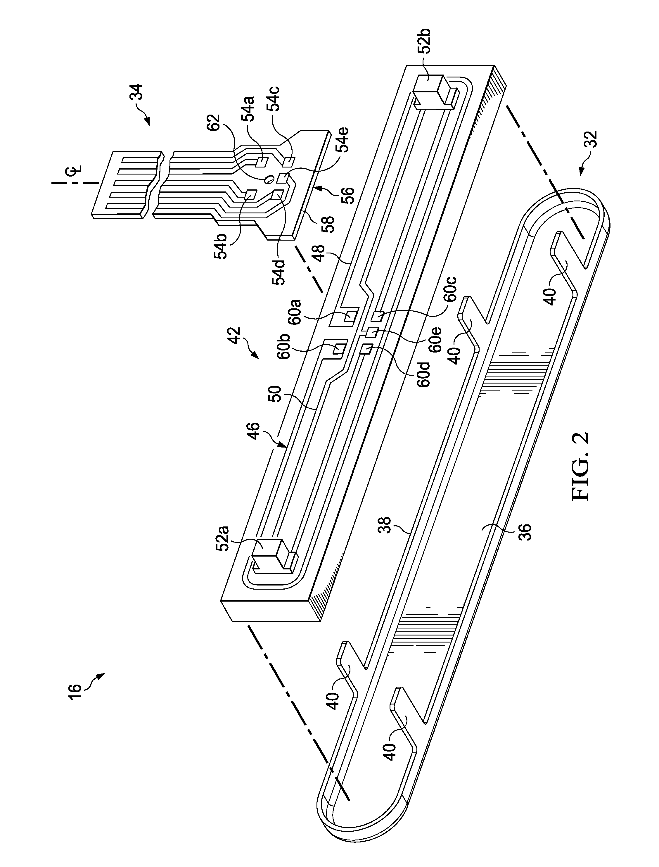 Heating element for a shaving razor