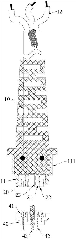 Rotary quick connector for lamp holder of miner lamp