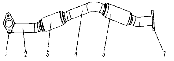 Automobile silencer inlet pipe assembly and arrangement structure thereof