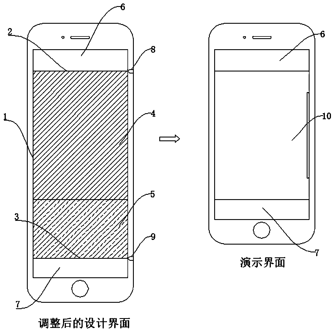 A method for page scrolling interaction of a prototype design tool