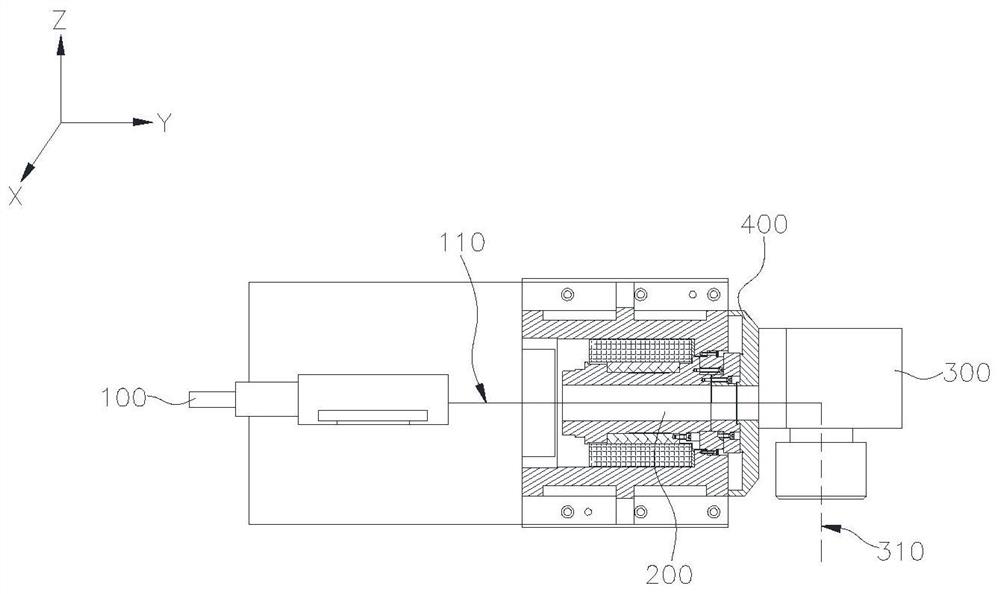 Method for implementing machining through lasers, device of method and machine tool