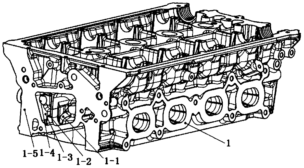 A cylinder head water jacket structure and engine cooling system that can improve engine cold start performance