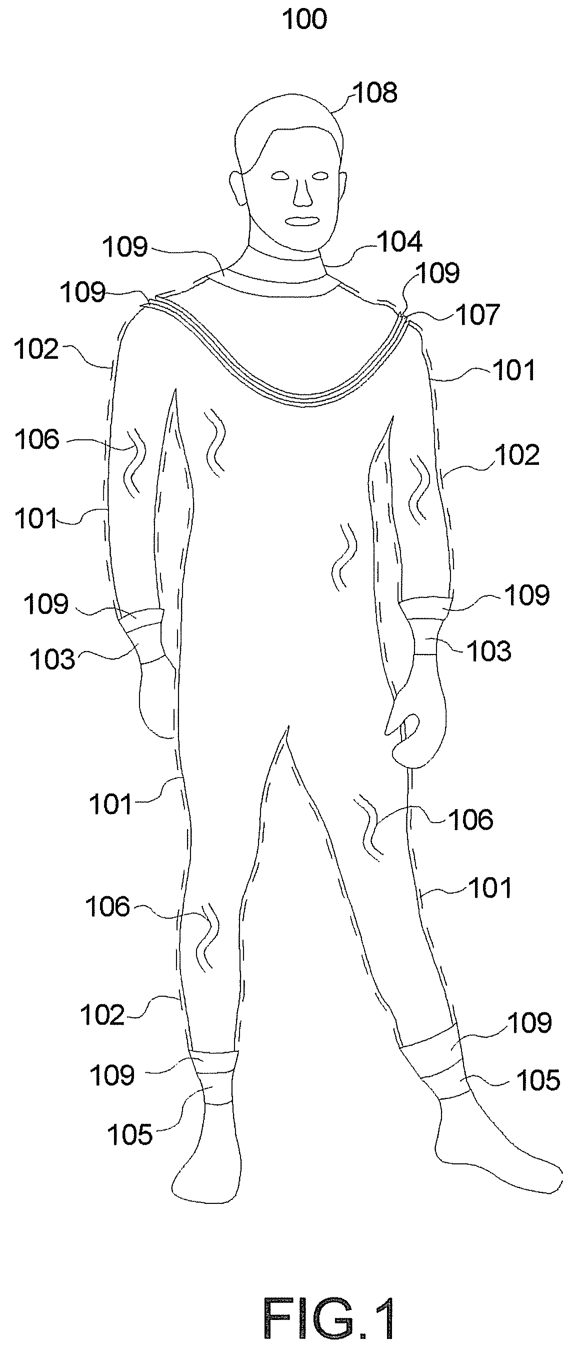 Split skin dry-suit