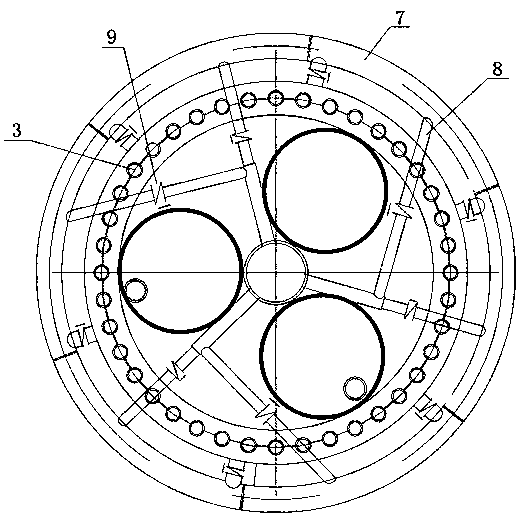 Film type drum dryer capable of efficiently discharging water