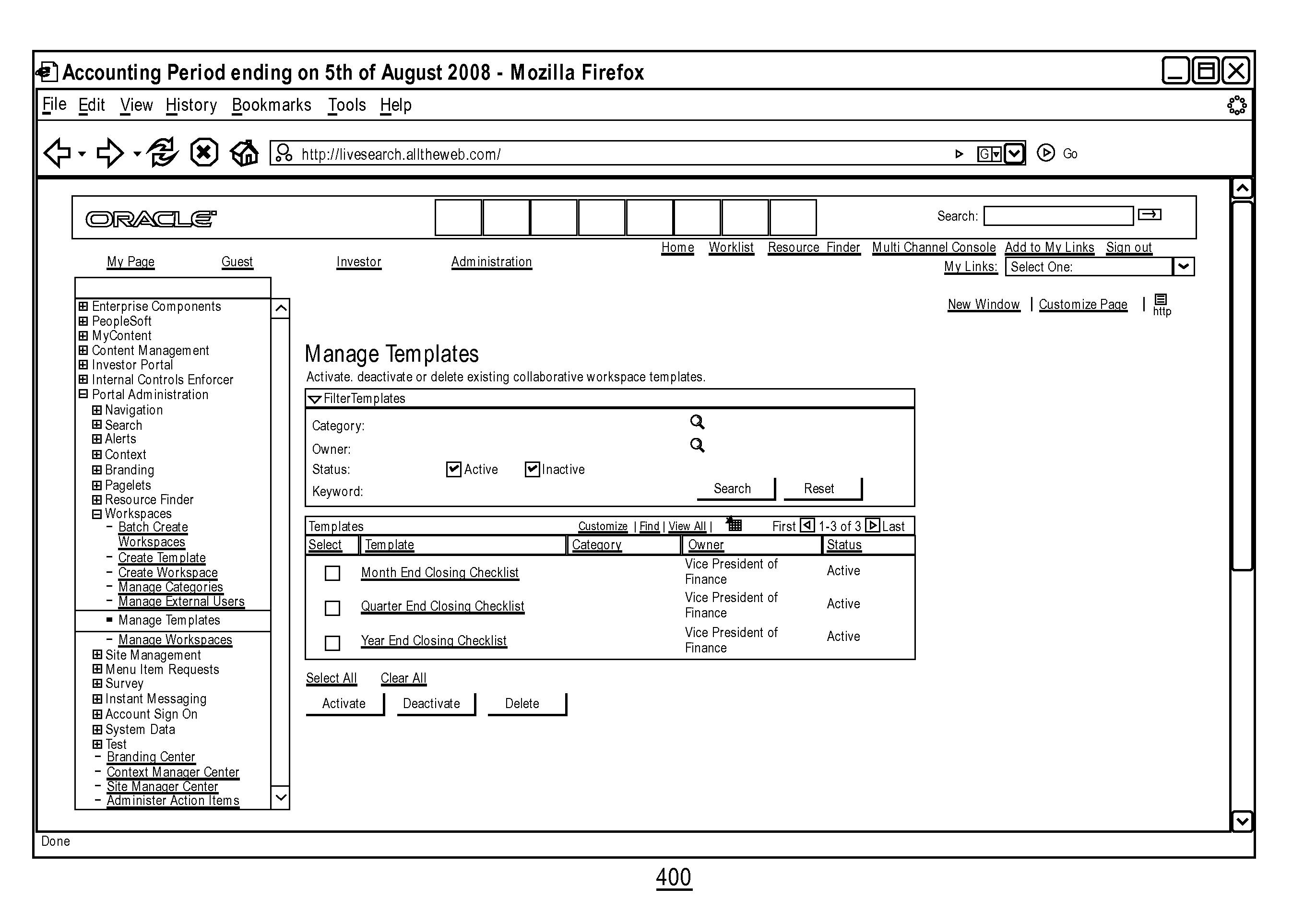 Collaborative financial close portal