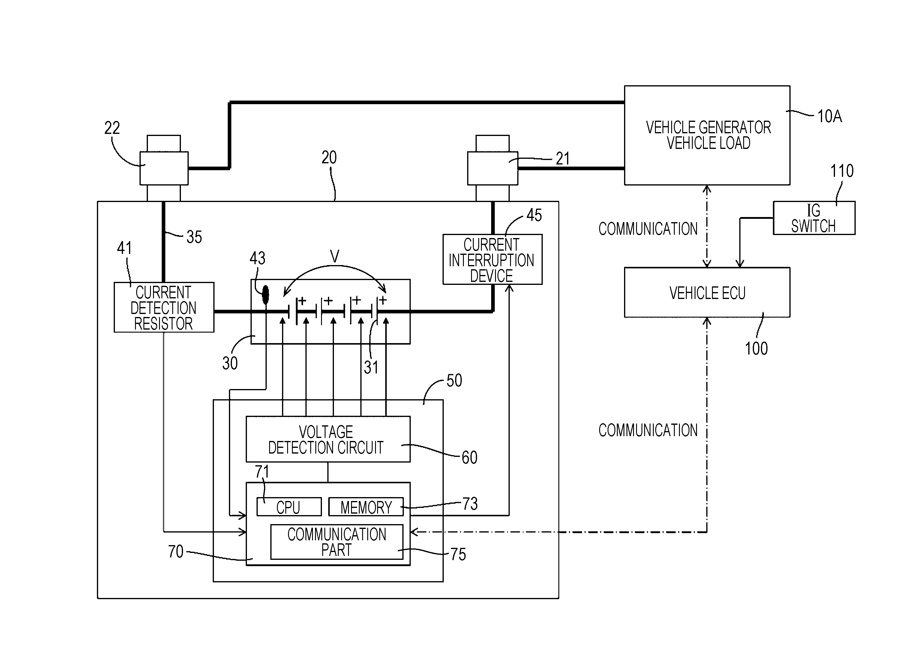 Monitoring device for secondary battery, battery pack, and protection system for secondary battery