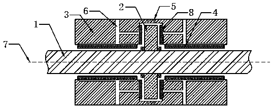 Singe-stage radial turbine power generating system capable of balancing axial force through air bearing