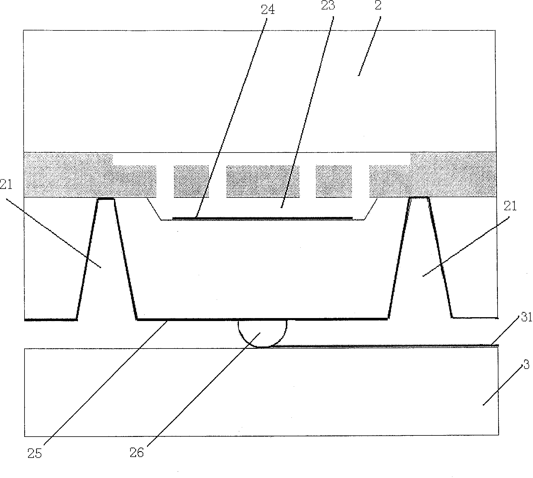 Wafer level vacuum encapsulation of microelectron mechanical system and upside-down mounting soldering method thereof