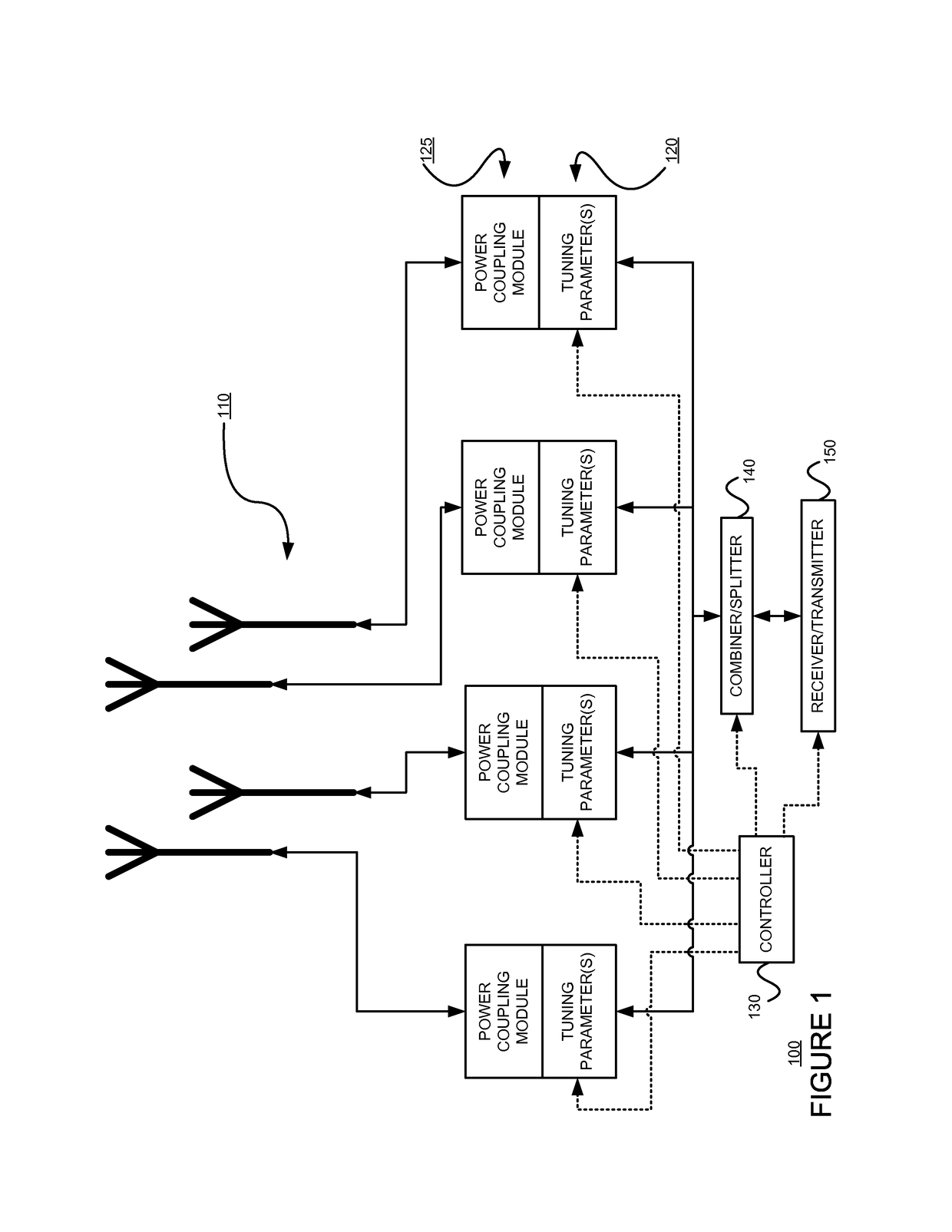 Slotted antenna including an artificial dielectric substrate with embedded periodic conducting rings, for achieving an ideally-uniform, hemispherical radiation/reception when used as a single antenna element, or for azimuth(φ)-independent impedance-matched electronic beam scanning when used as a large antenna array