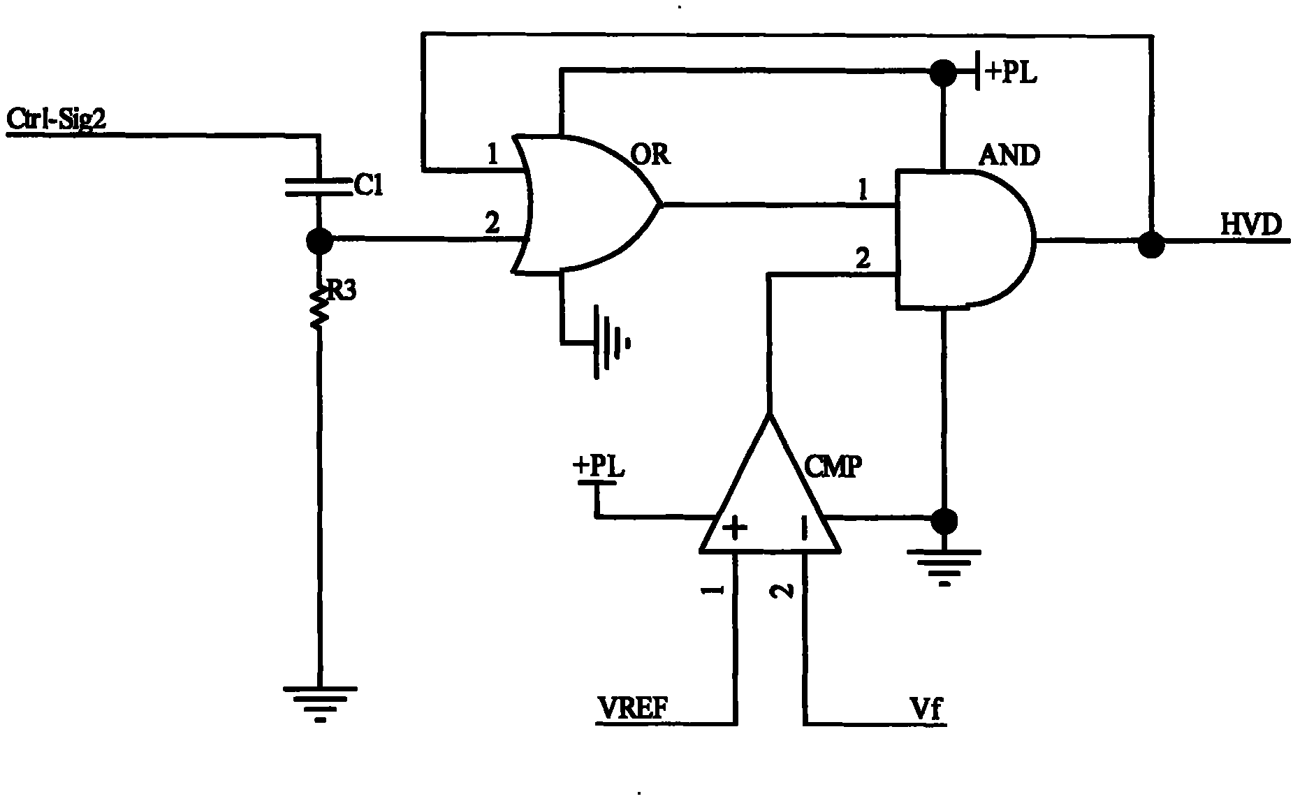 Double-peak-voltage holding high-speed solenoid valve drive circuit