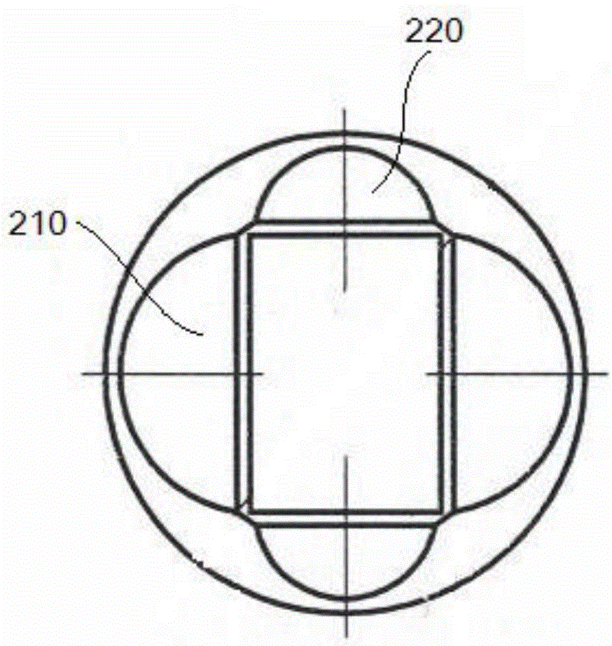 Rectangular hollow copper wire coil tube with unequal wall thicknesses