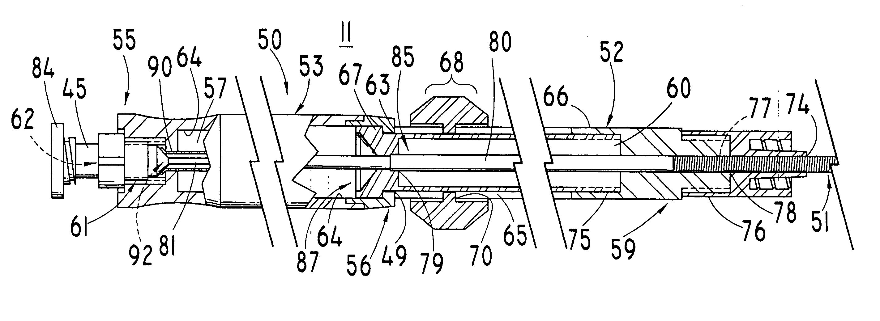 Flexible elongate surgical needle device having a tissue engaging section being of greater flexibility than an intermediate section, and methods of using the device