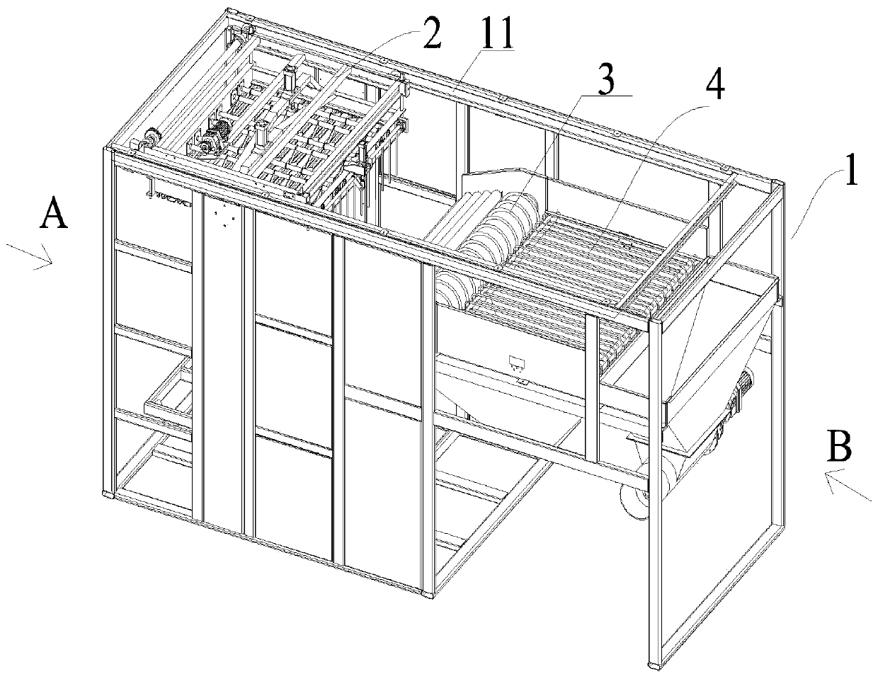 Automatic bag opening machine