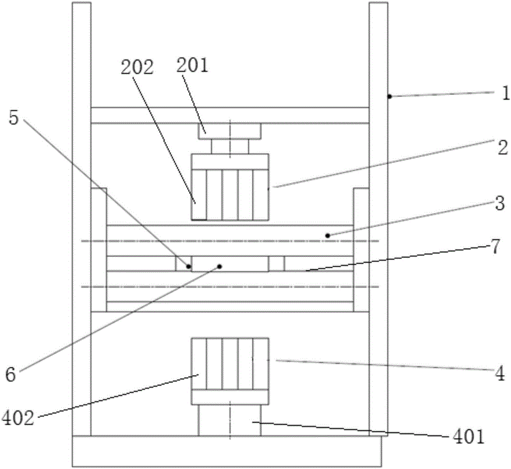 Stamping device used for manufacturing plates with unequal thicknesses