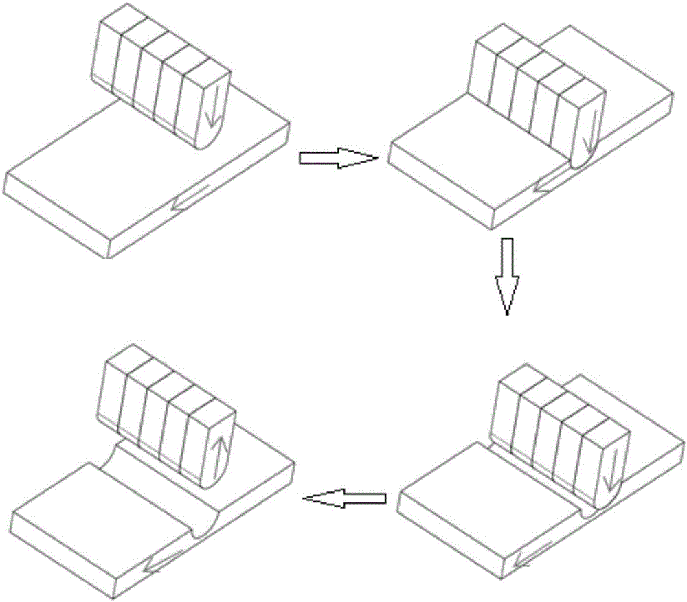 Stamping device used for manufacturing plates with unequal thicknesses