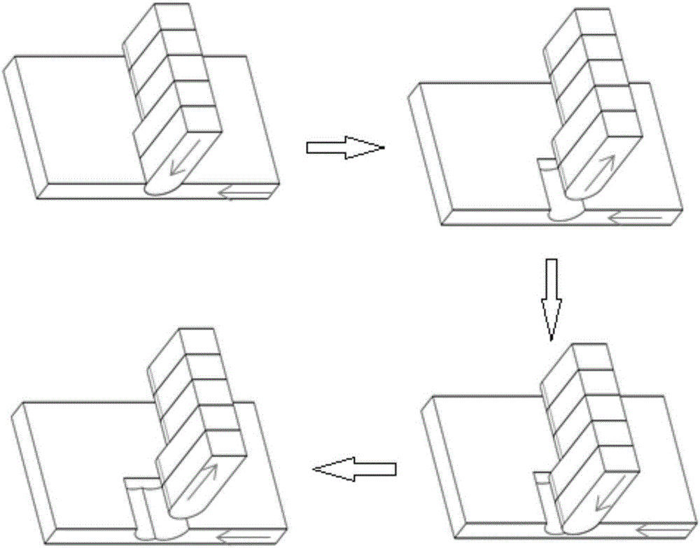 Stamping device used for manufacturing plates with unequal thicknesses