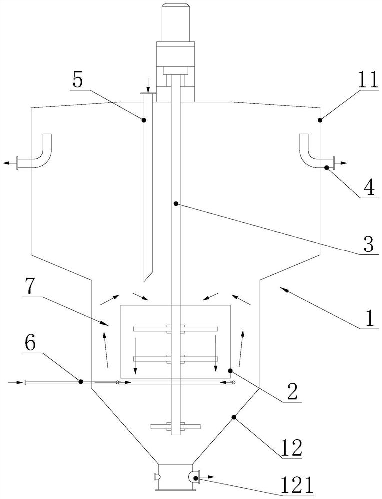 A kind of brine impurity removal device and impurity removal process