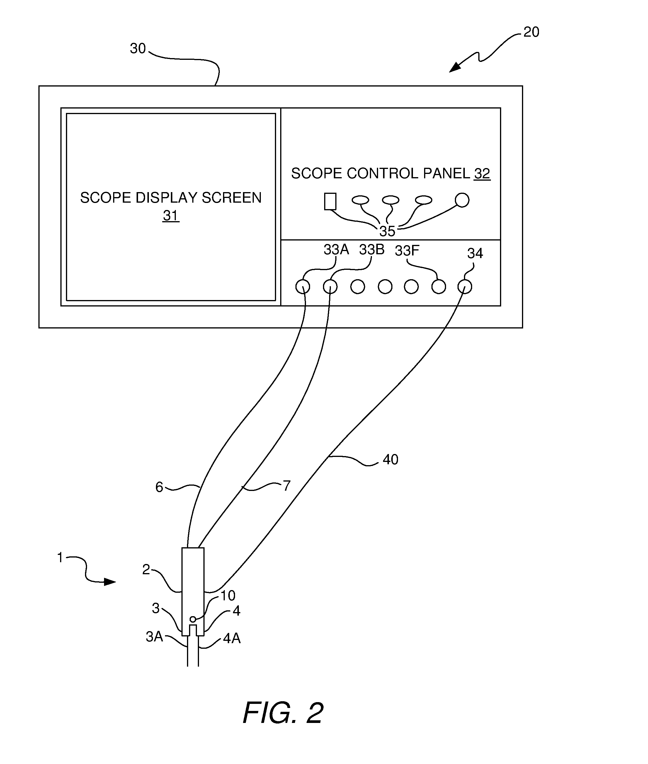 Probe device having a light source thereon