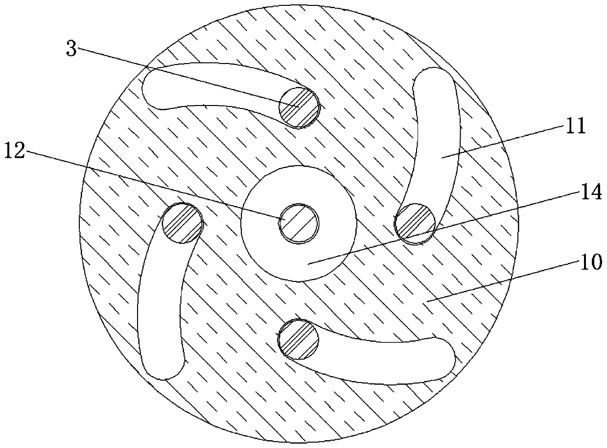 Variable-diameter building hole reservation device