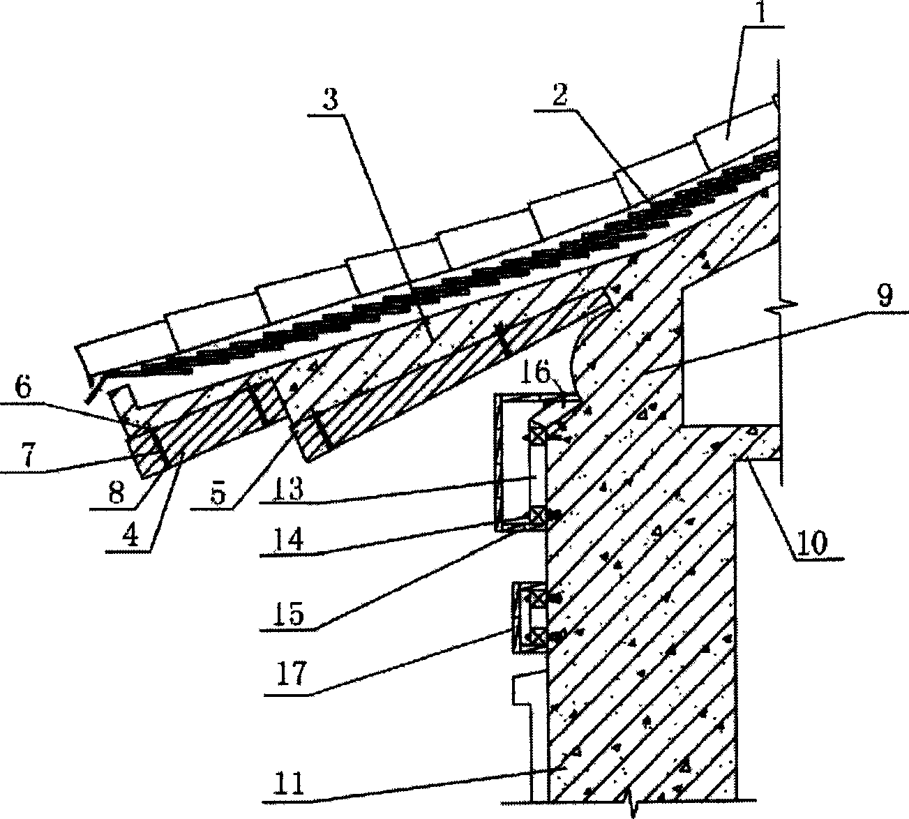 Archaized architecture and its construction method