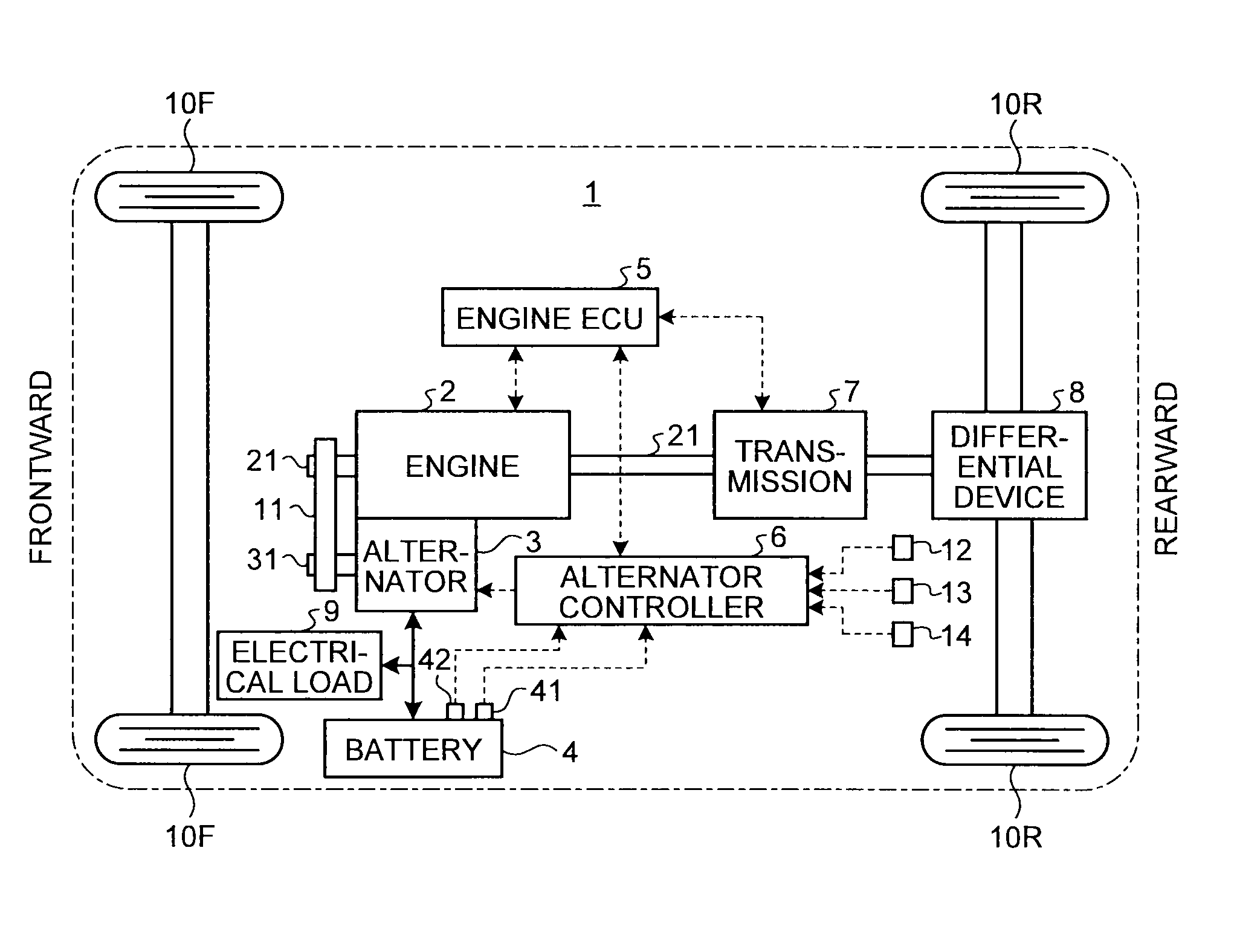 Alternator controlling apparatus