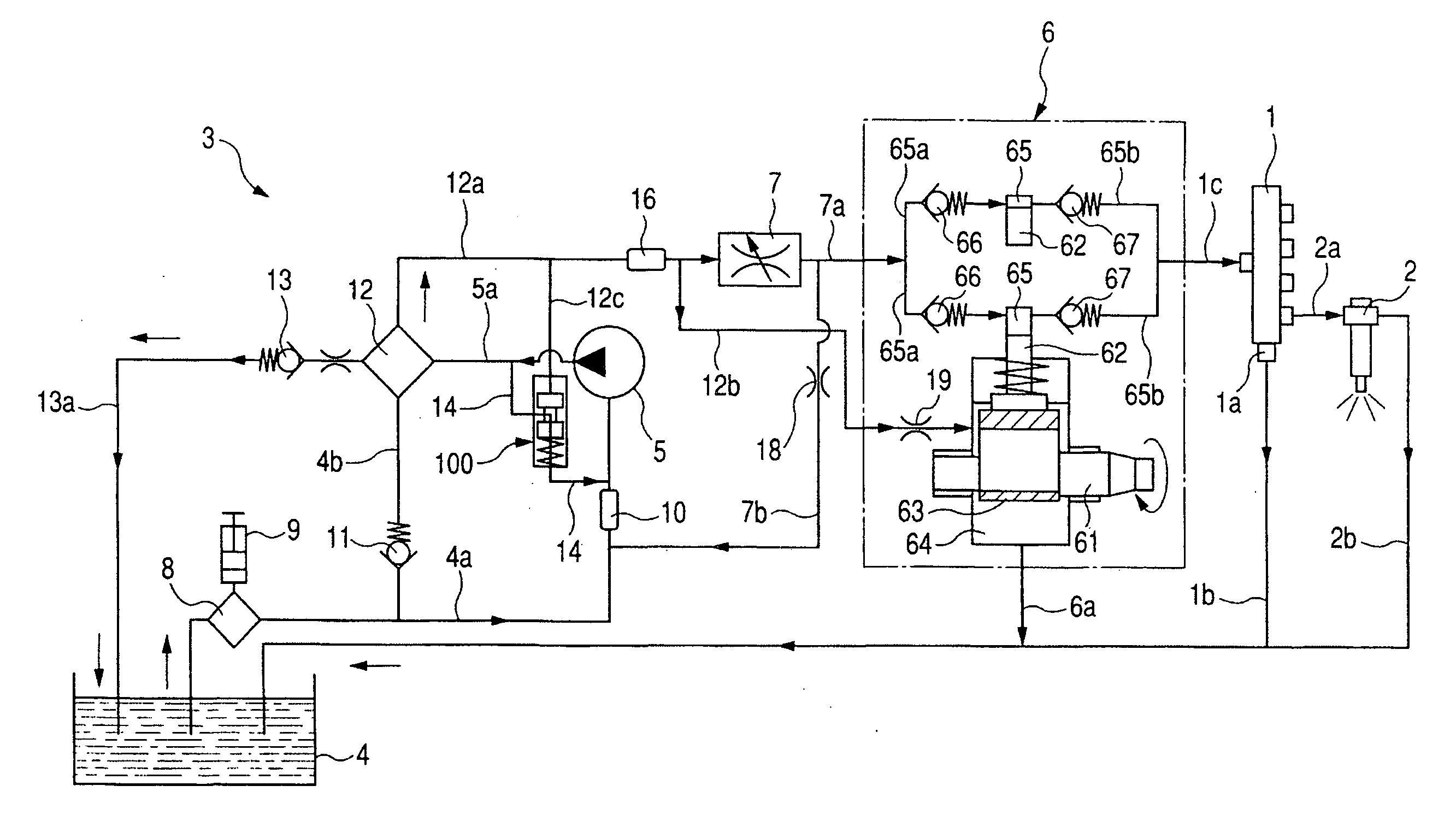 Fuel supply system having fuel filter installed downstream of feed pump