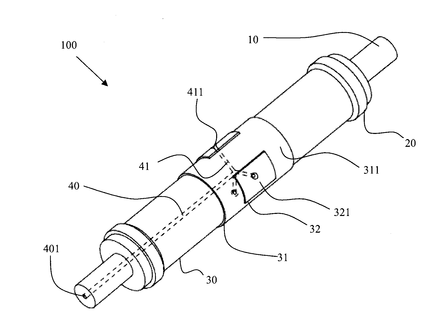 Blowing round roller extraction cutter