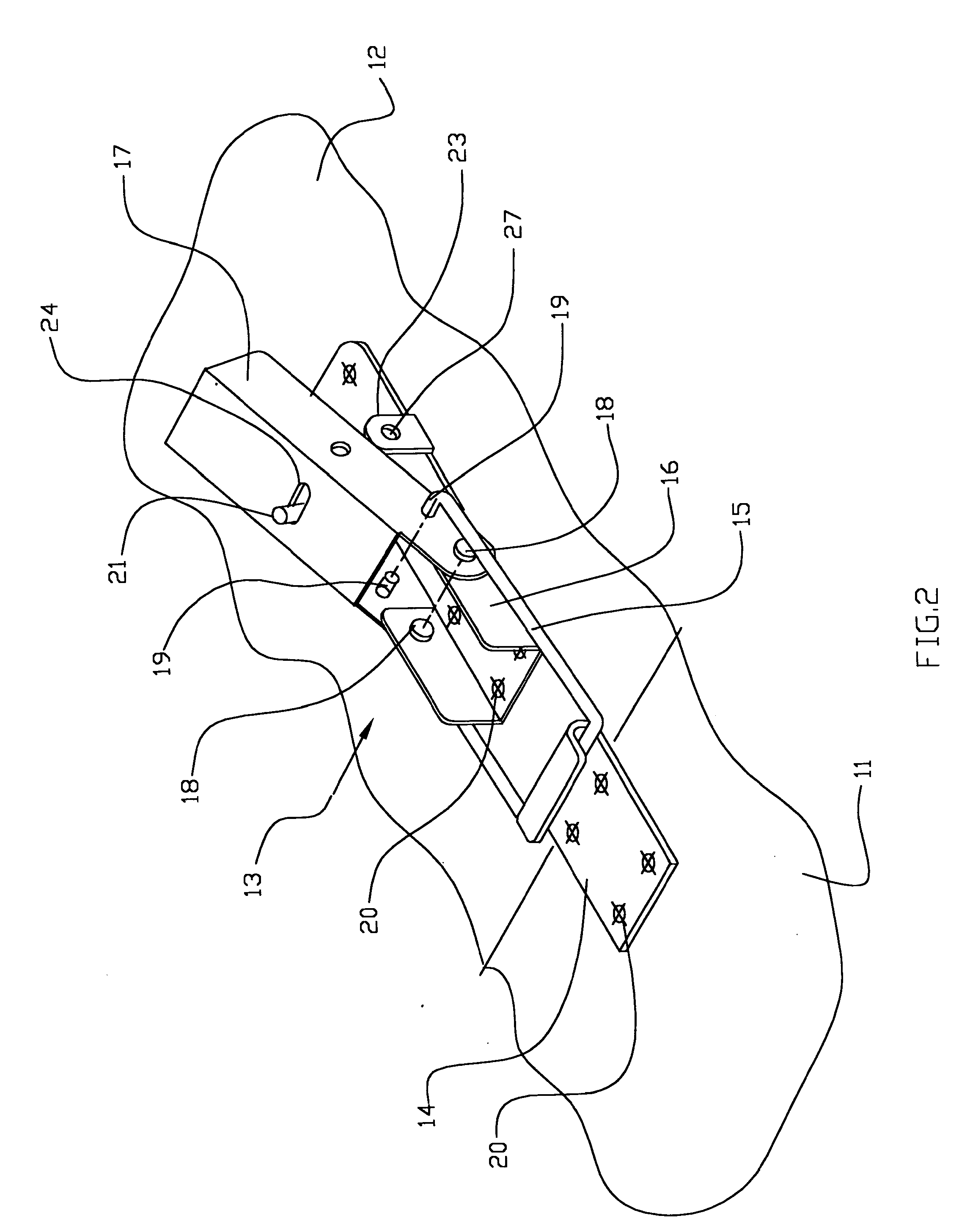 Draw latch with safety catch