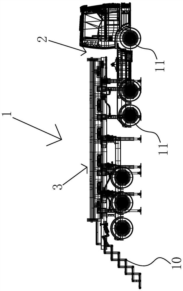 Vehicle-mounted parking apron