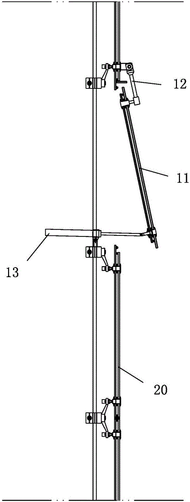 Network cable curtain wall with operating window