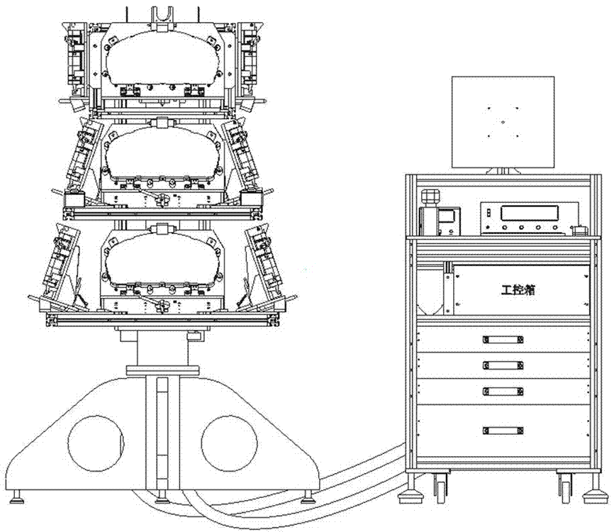 Commercial vehicle combination instrument electrical aging device