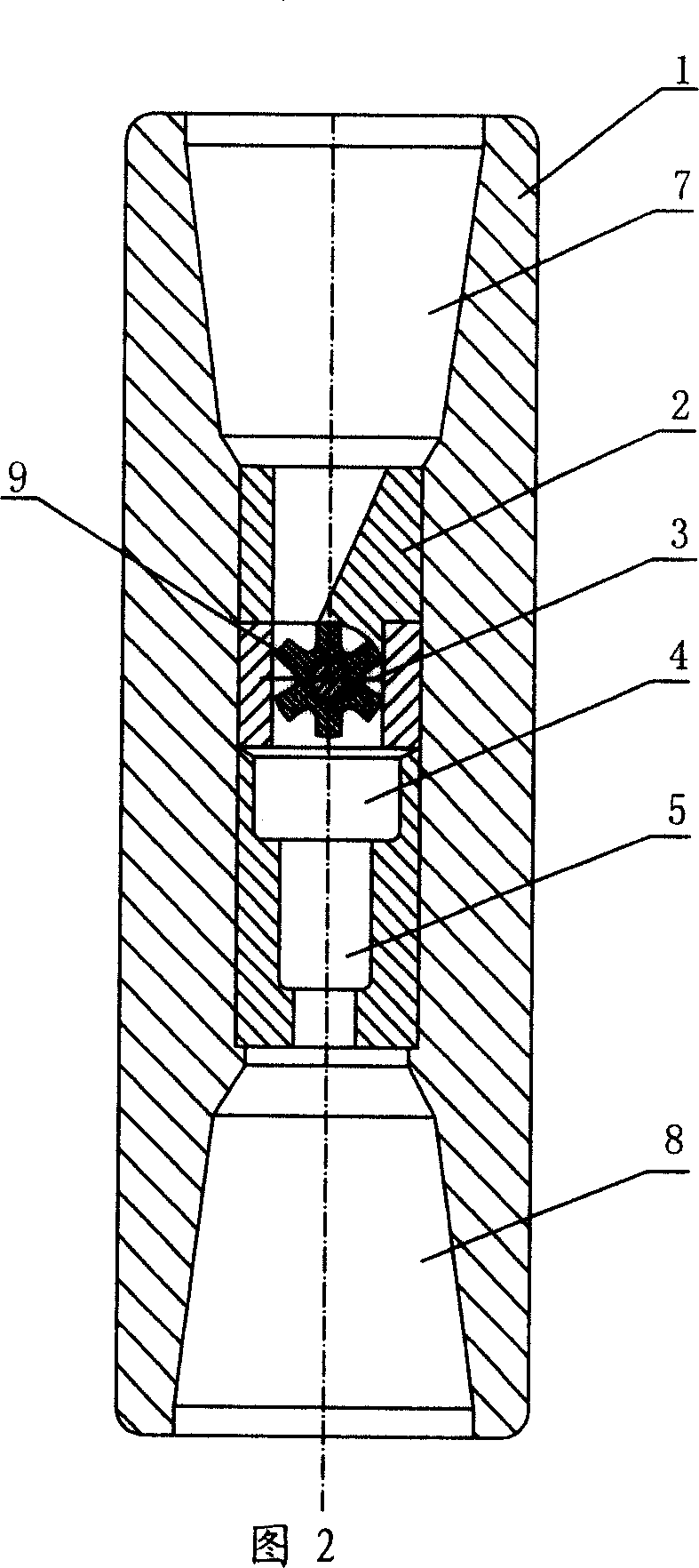 Waterpower pulse cavitation jet well drilling device, method and drill bit