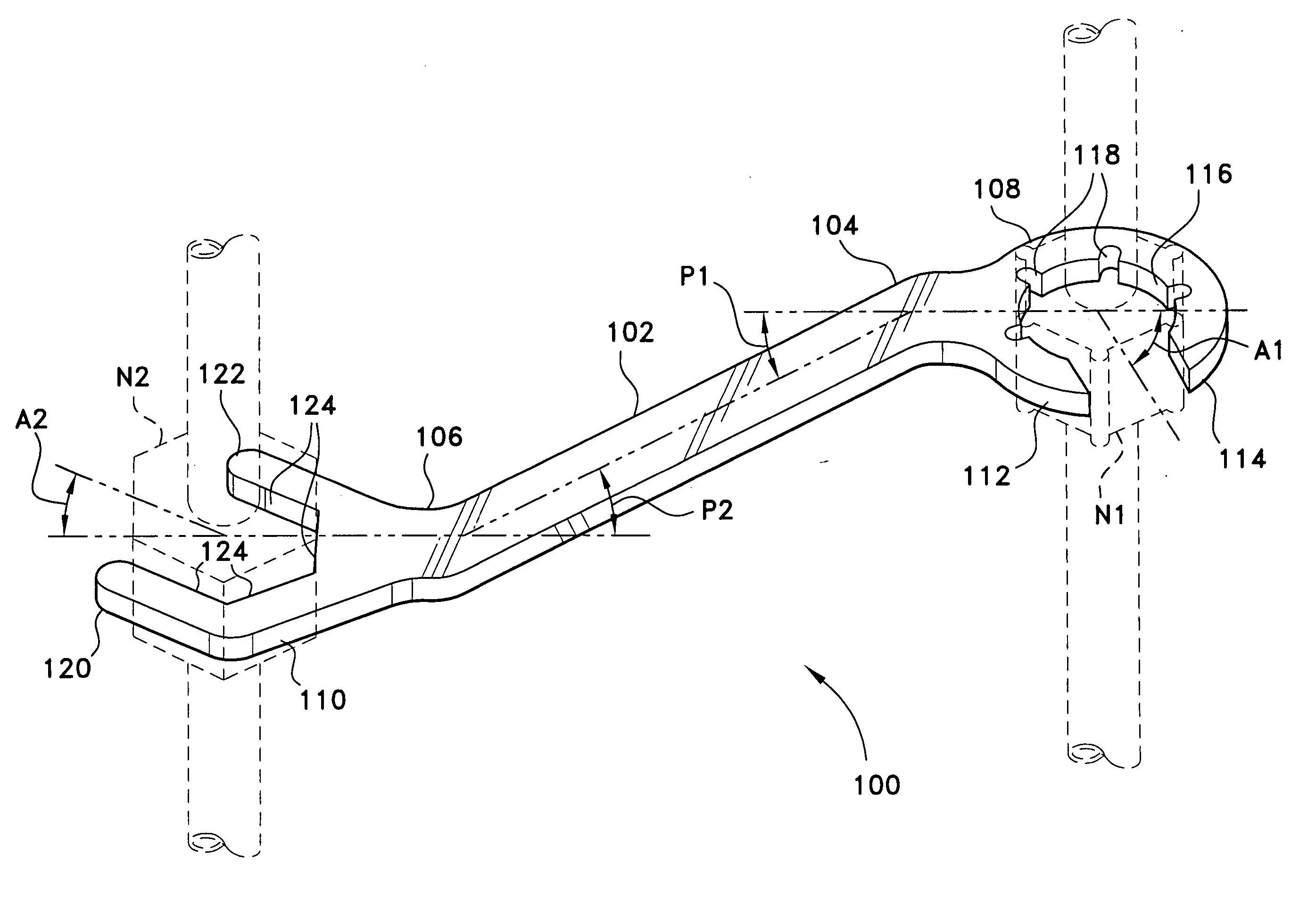 Toilet ballcock valve wrench