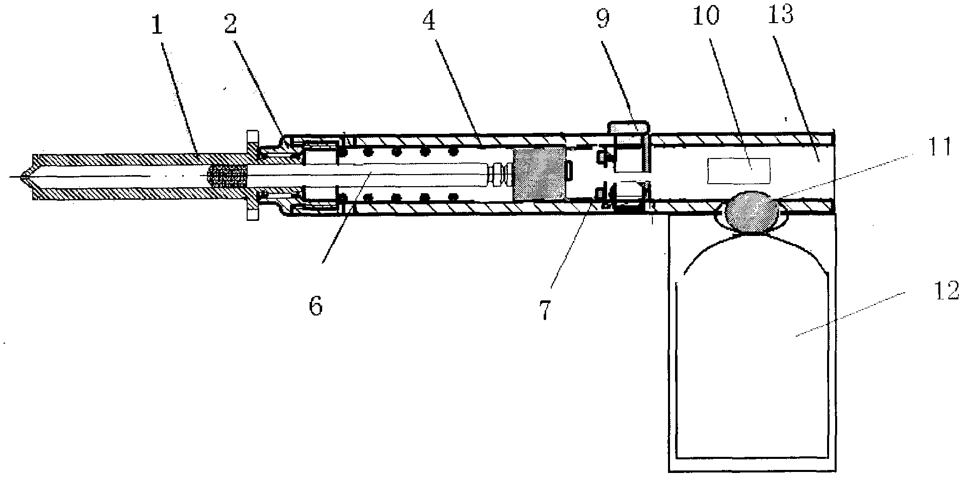 Pneumatic impact system with digital display screen