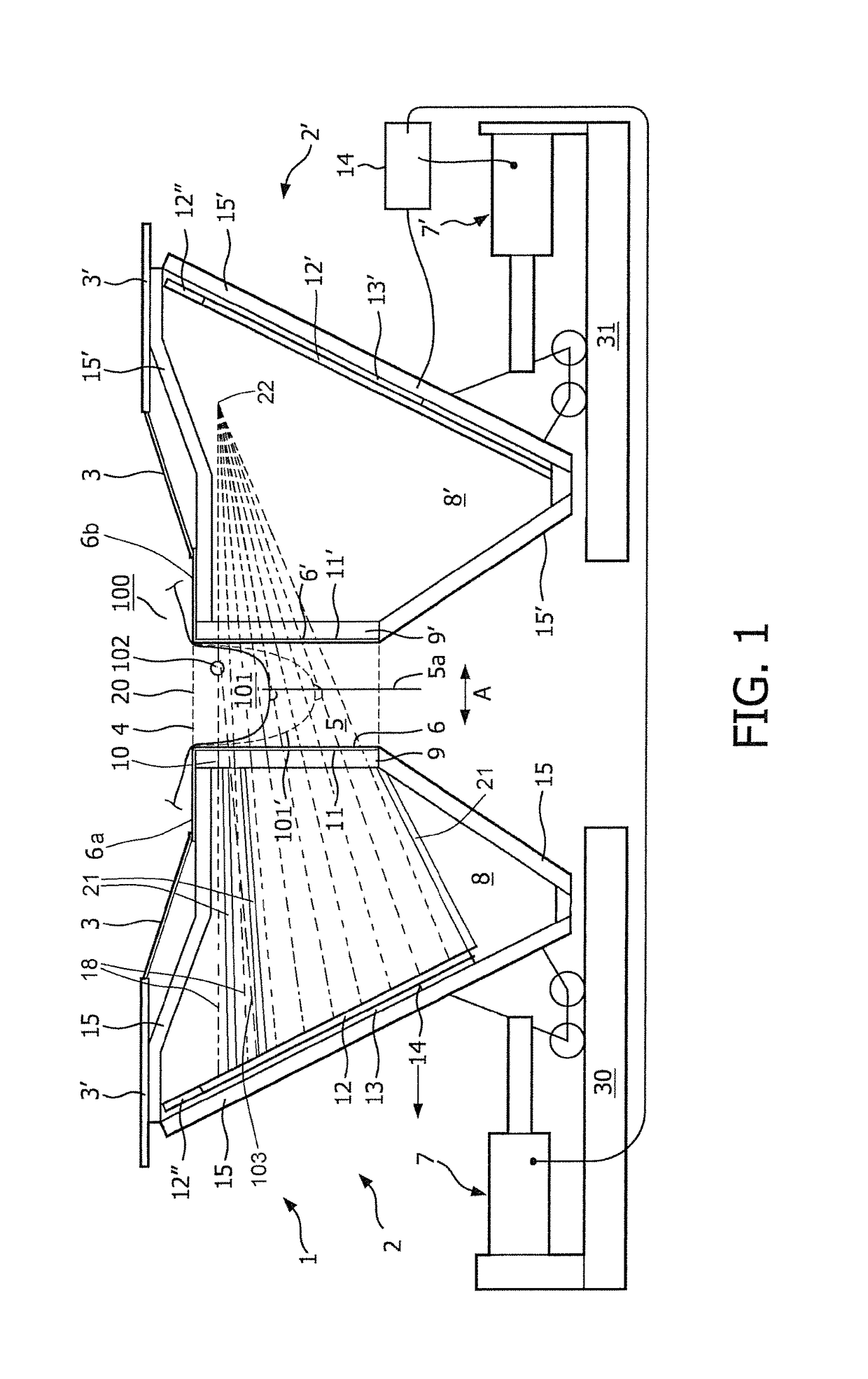 Scanning of a human body part with high-energy radiation emitted by the body part