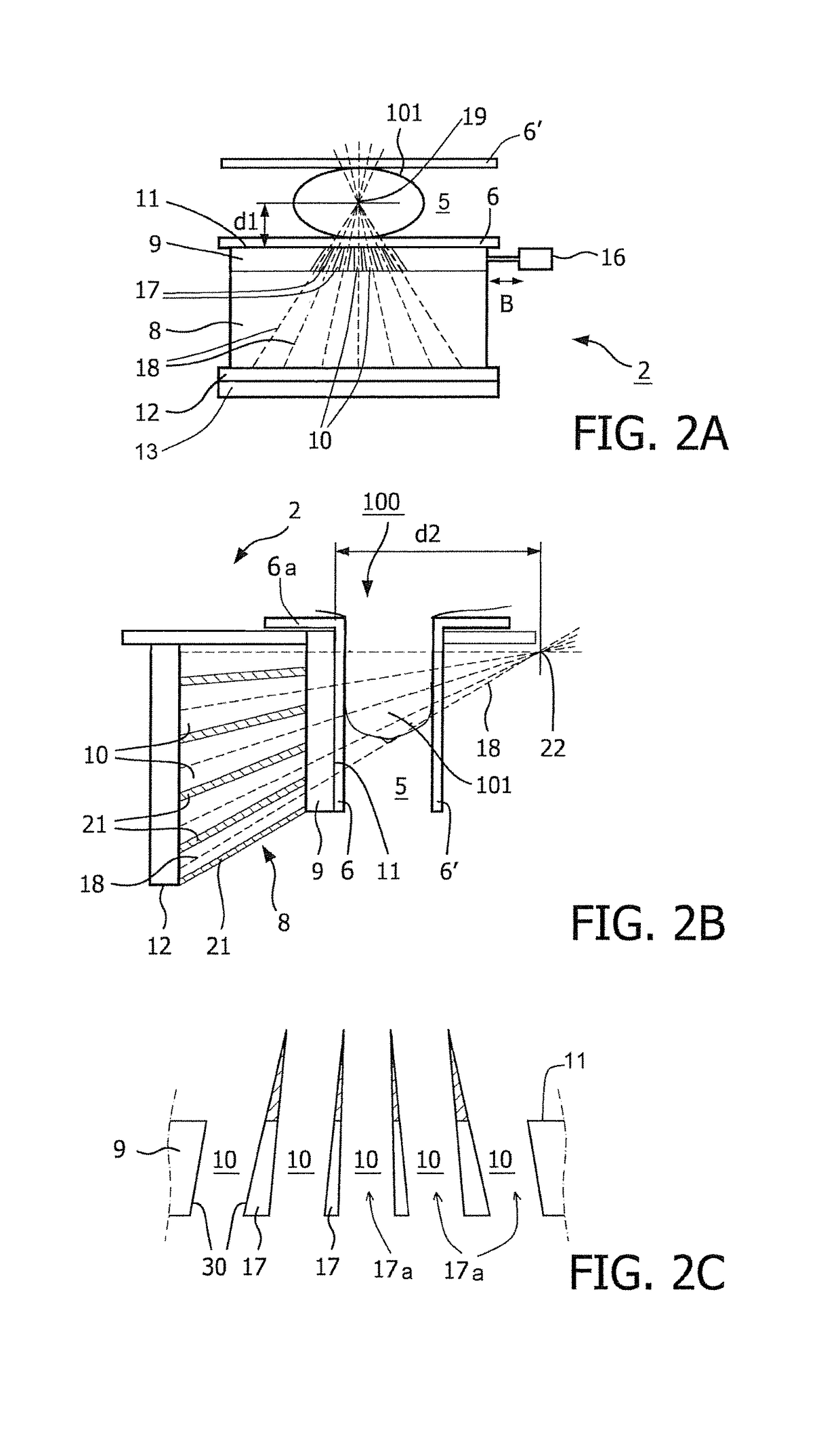 Scanning of a human body part with high-energy radiation emitted by the body part