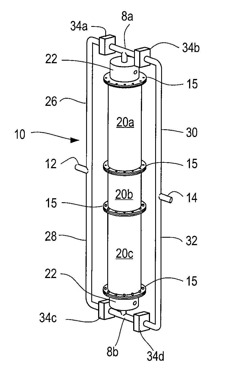 Reformation of hydrogen-containing fluids in a cyclic flow reactor