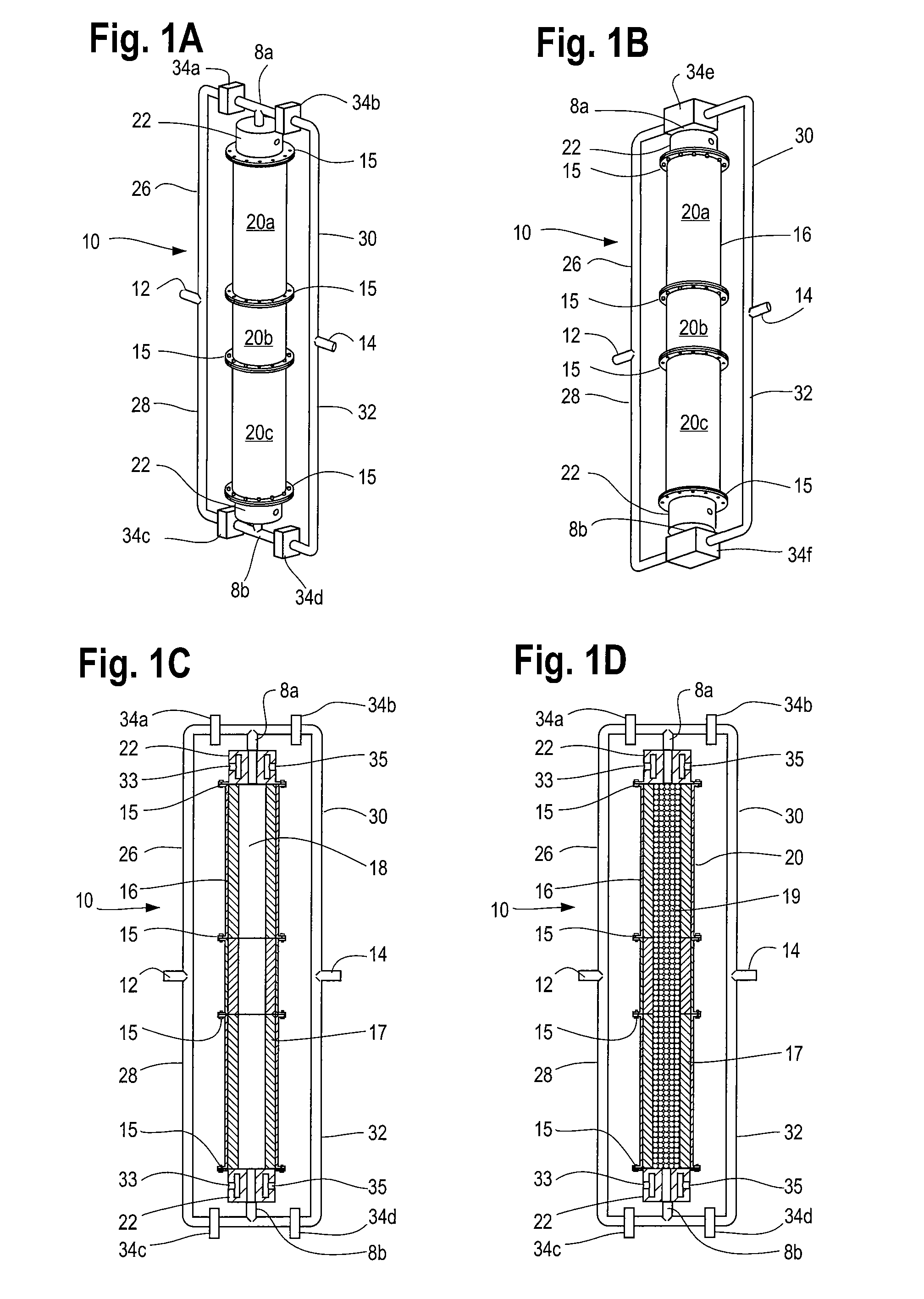 Reformation of hydrogen-containing fluids in a cyclic flow reactor