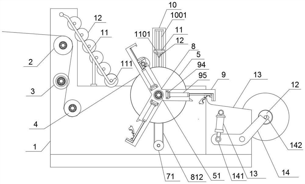 Winding equipment special for melt-blowing production