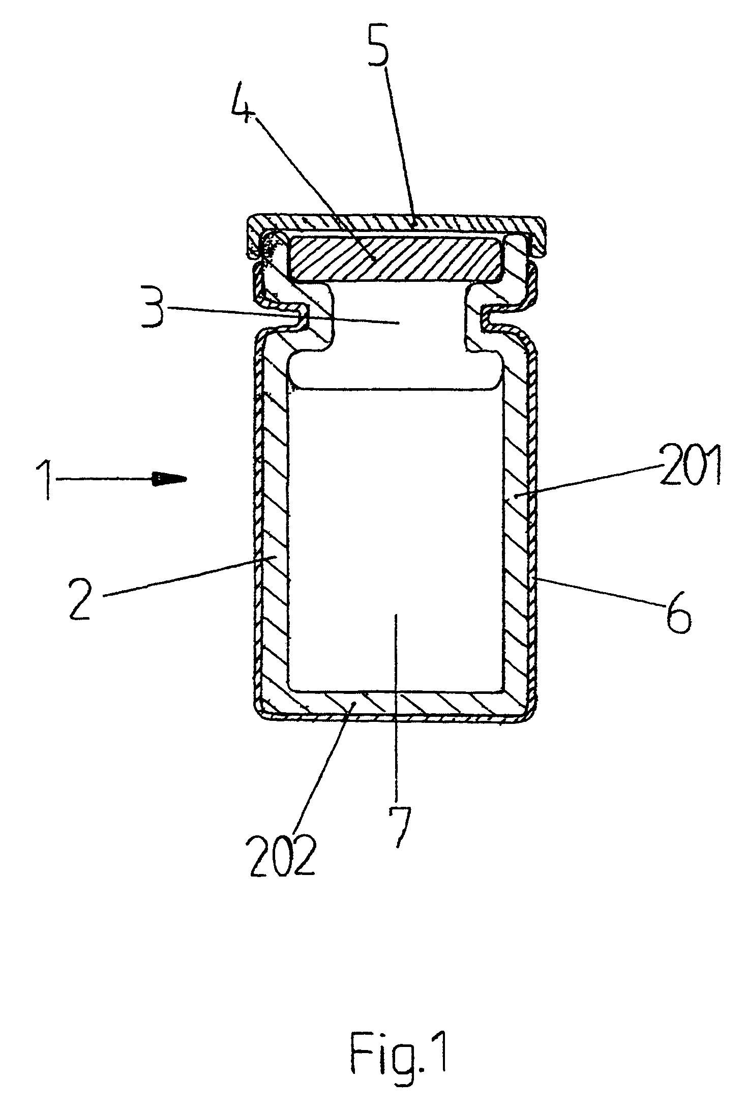 Protected vial, and method for manufacturing same