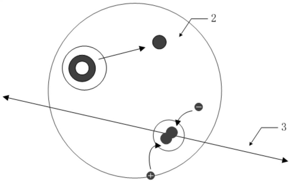 A liquid flow velocity detection device and detection method based on positron technology and vortex street phenomenon