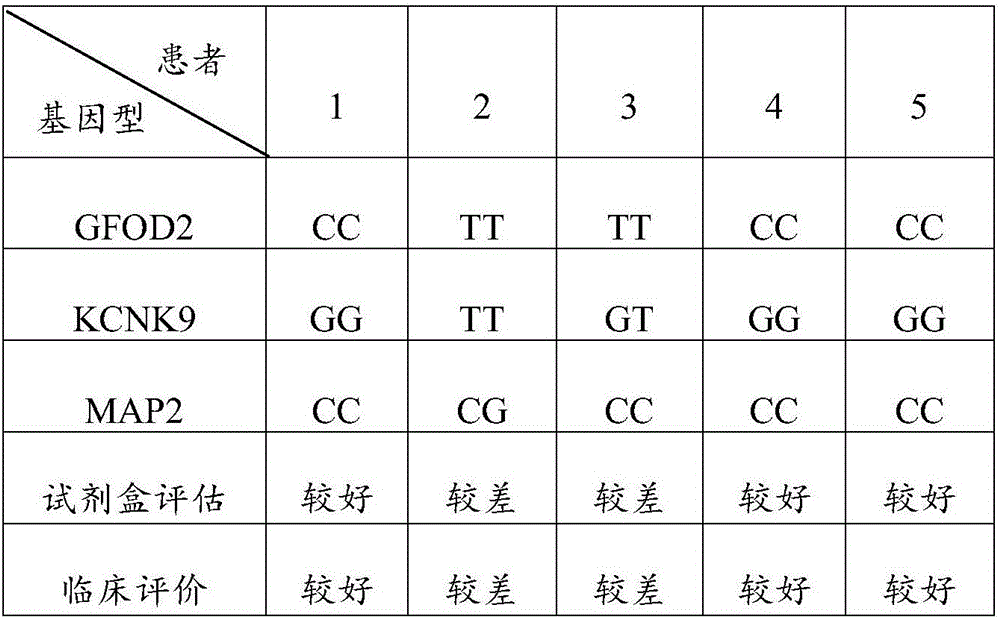 Breast cancer prognosis related gene mutation test kit and use method thereof