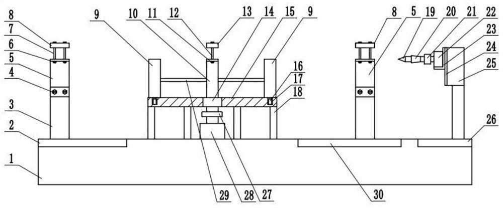 Bar double-end-face drilling device and method