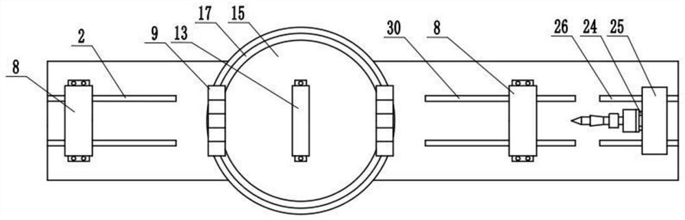 Bar double-end-face drilling device and method